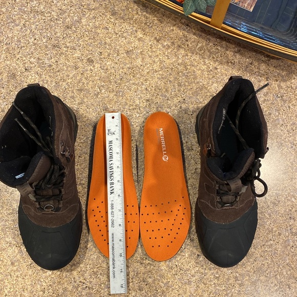 Merrell Moab Polar Espresso Waterproof Hiking Boots J21147 Men’s 8.5 Winter - Picture 17 of 17